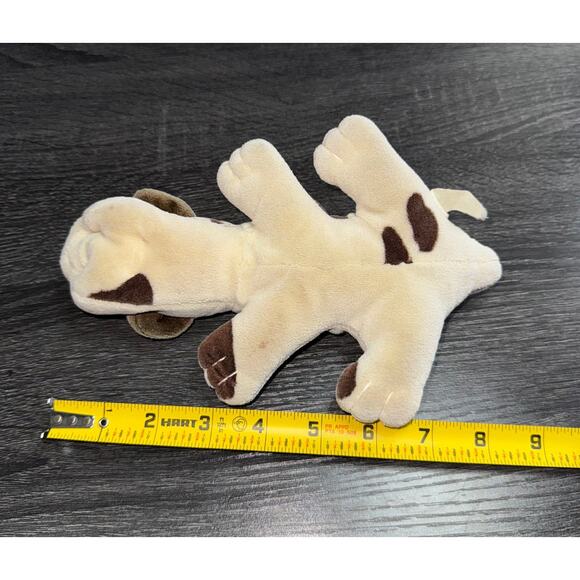 Vintage Tonka Pound‎ Puppy Cream White With Grey Dots Plush Stuffed Animal - Picture 5 of 7